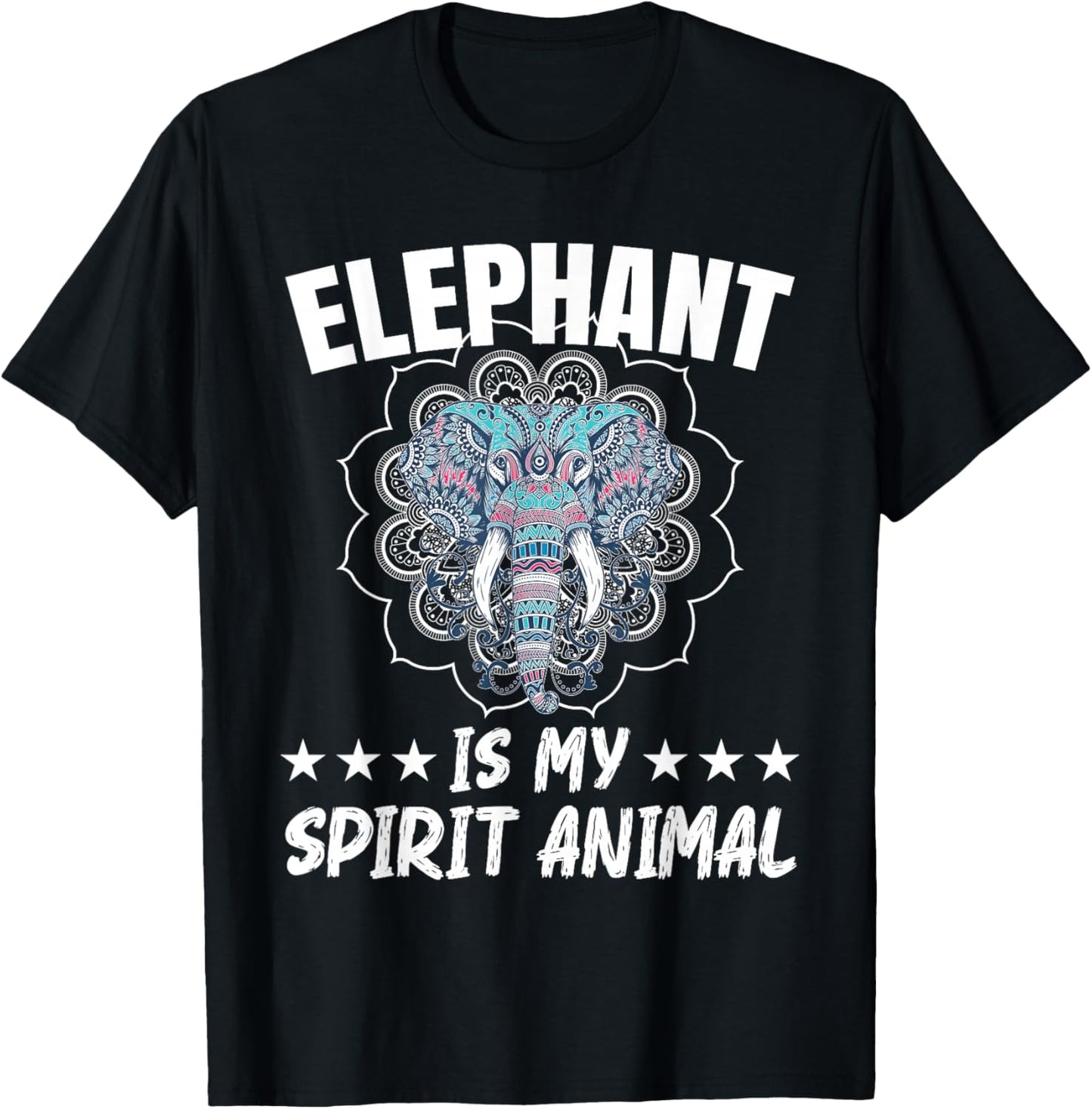 Elephant Is My Spirit Animal Wildlife Animal Zafari T-Shirt - T-Shirt | Black