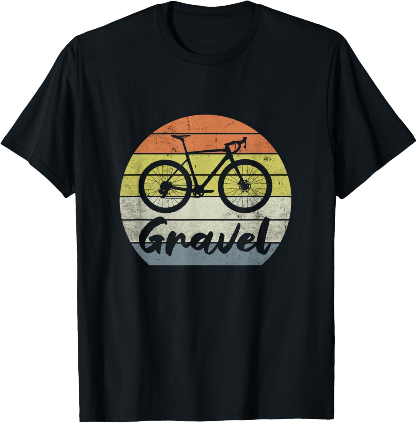 GRAVEL BIKE Cyclocross Biker Racing MTB Cycling Bike vintage T-Shirt - T-Shirt | Black