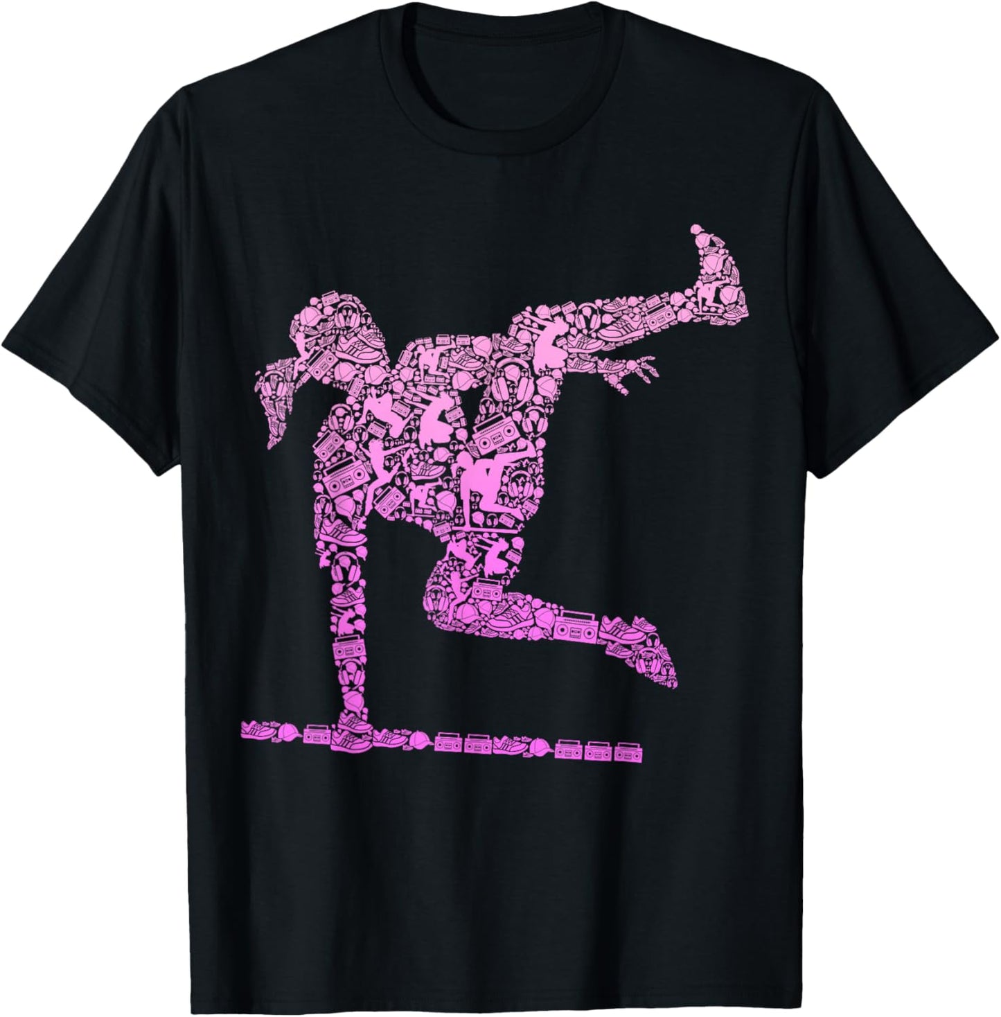 Parkour Girl Freerunner Freerunning Traceur Kids Women Girls T-Shirt - T-Shirt | Black