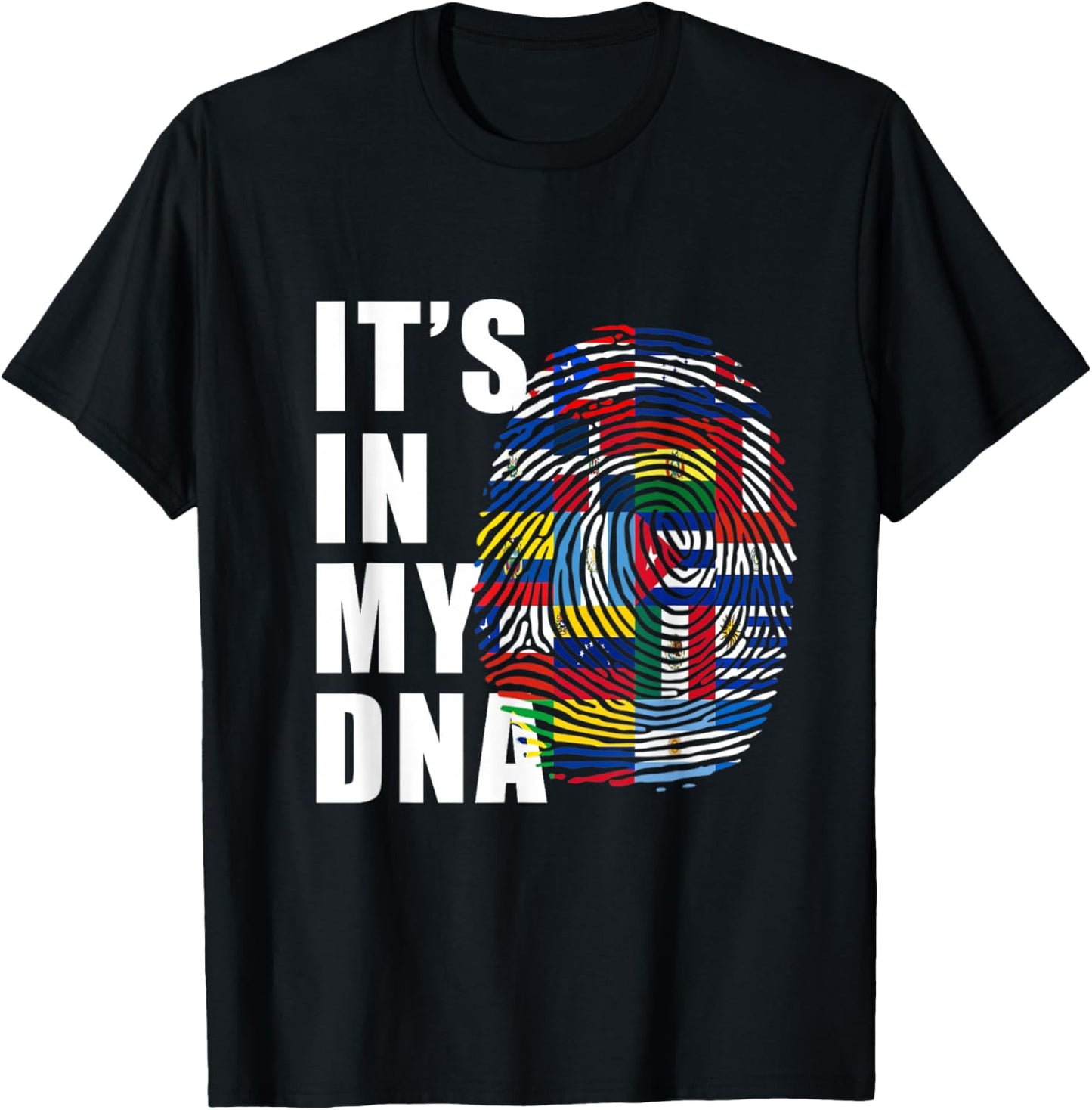 It's in my DNA Latino Latina Pride Hispanic Heritage Month T-Shirt - T-Shirt | Black