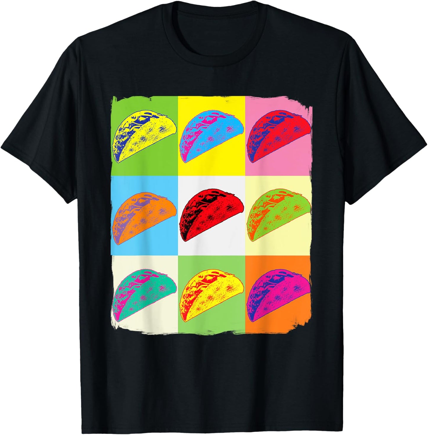 Taco Lover, Funny Taco Art, Mexican Food Lover, Taco T-Shirt - T-Shirt | Black