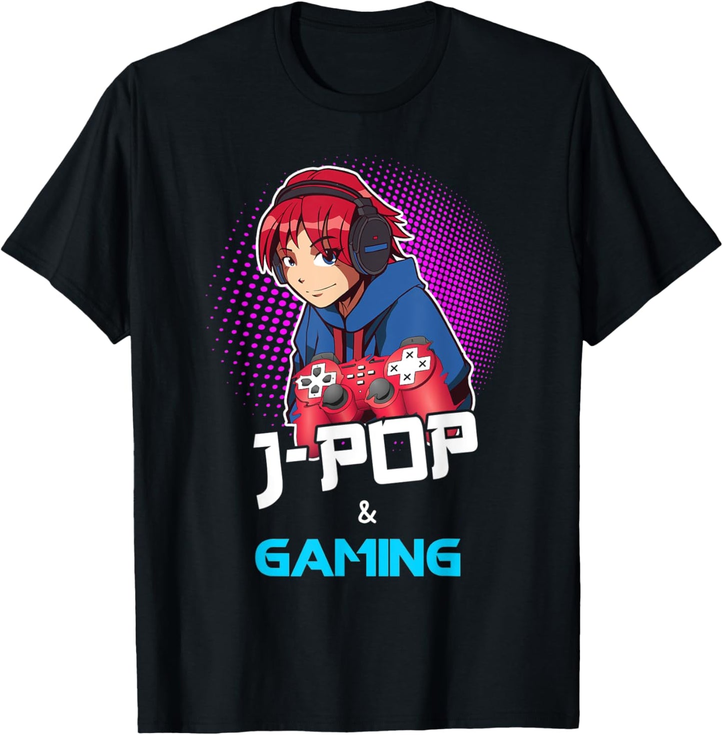 J-Pop Shirt Gamer Video Gaming Anime Japanese Pop Music T-Shirt - T-Shirt | Black