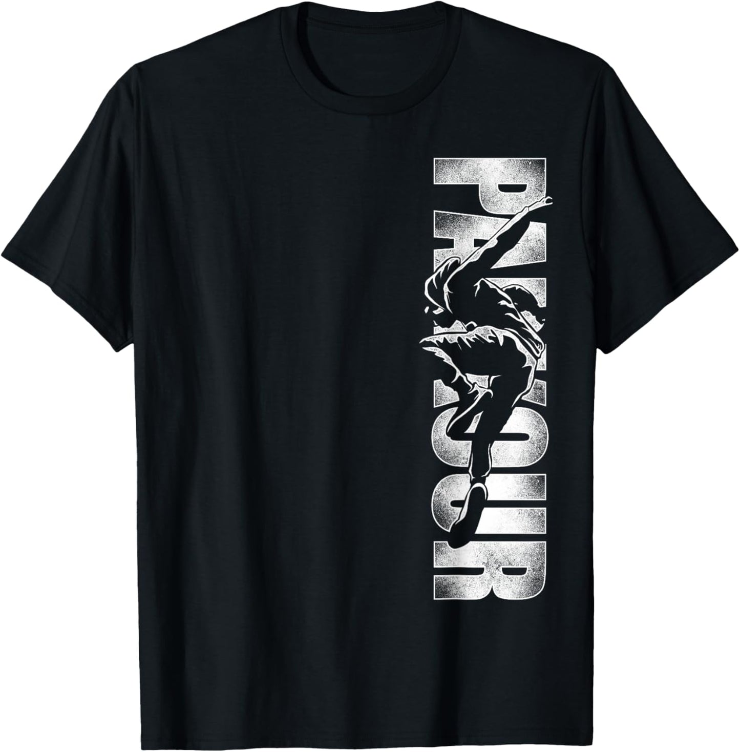 Parkour Free Running Traceur Vintage Parkour T-Shirt - T-Shirt | Black