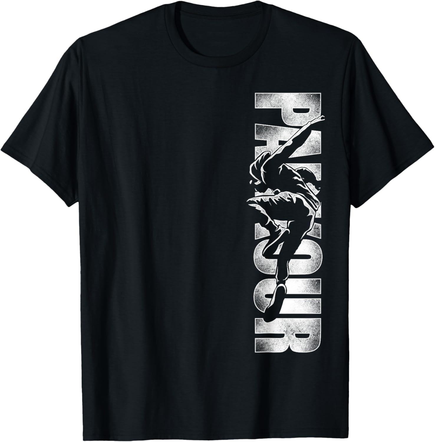 Parkour Free Running Traceur Vintage Parkour T-Shirt - T-Shirt | Black