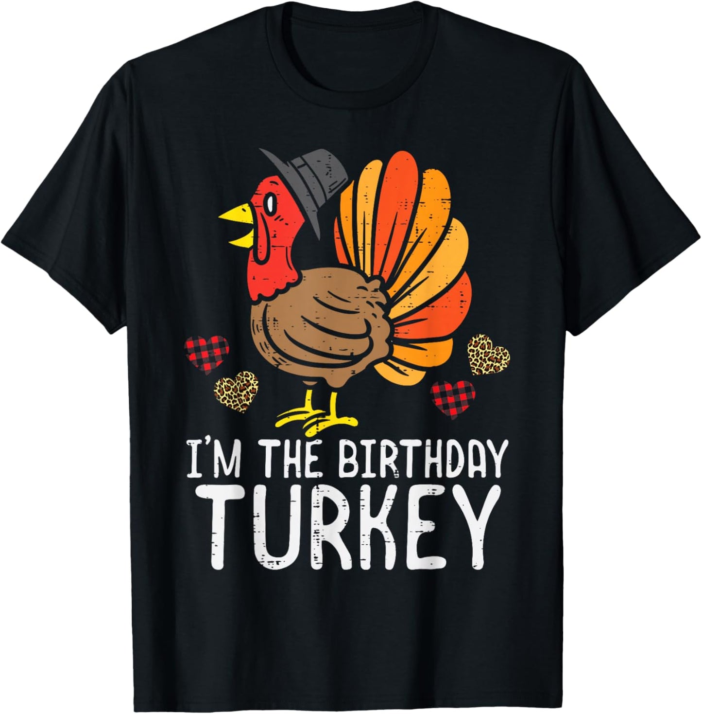 Im Birthday Trukey Funny Happy Thanksgiving Men Children T-Shirt - T-Shirt | Black