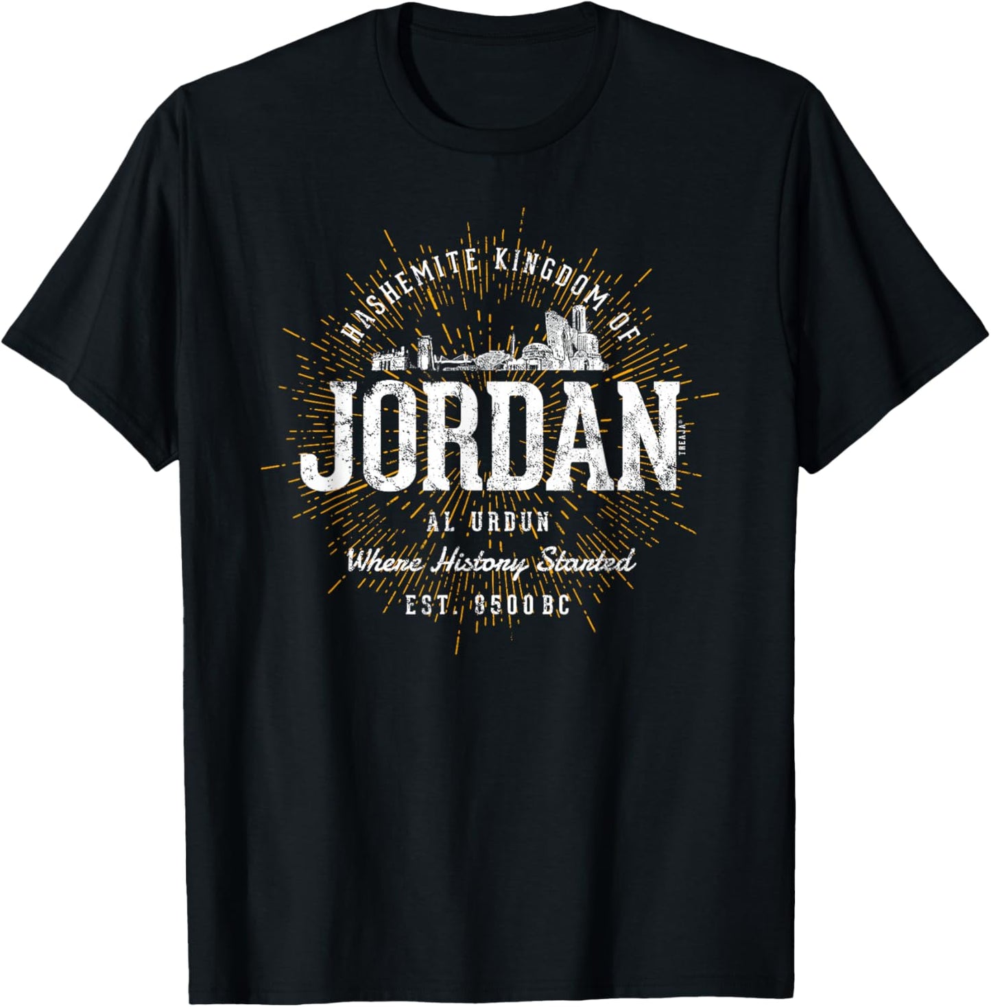Vintage Style Retro Jordan T-Shirt - T-Shirt | Black
