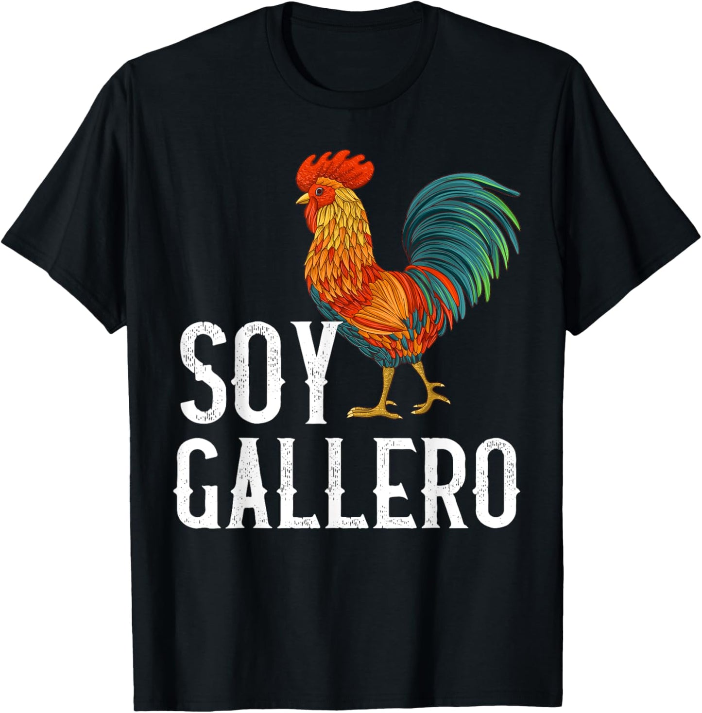 Gallero Shirt Peleas De Gallo - Soy Gallero Camiseta T-Shirt - T-Shirt | Black