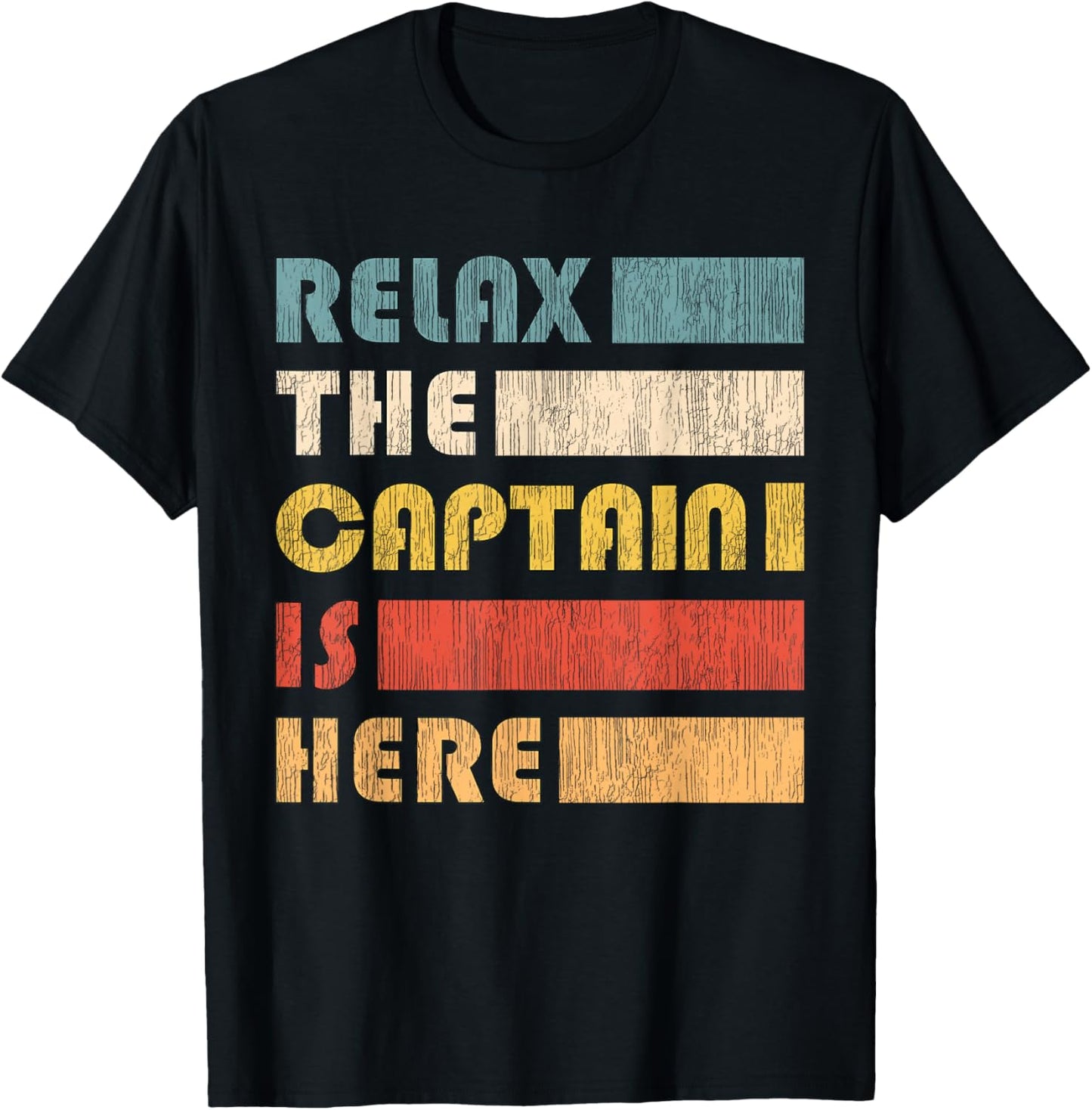Relax Captain, Skipper and Boat Captain T-Shirt - T-Shirt | Black