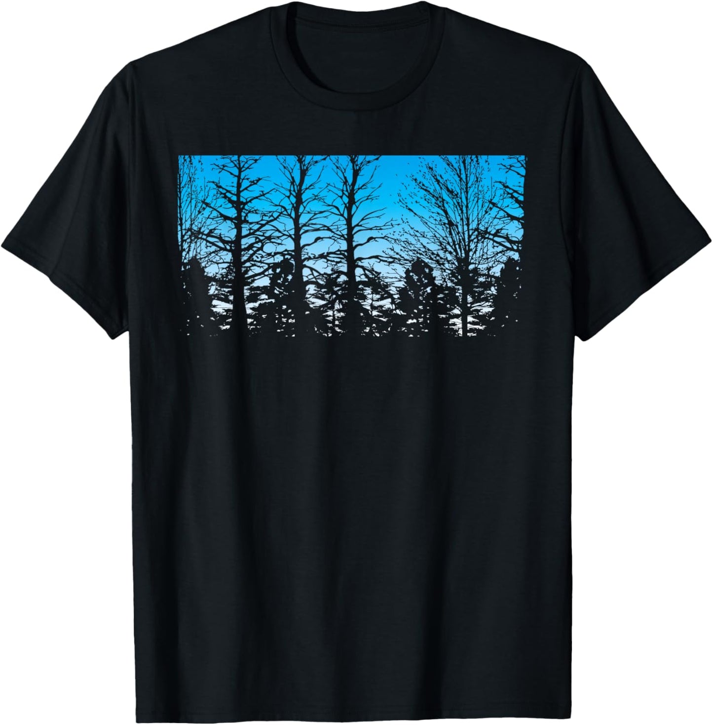 Outdoor Nature Lovers Trees Nature Forest T-Shirt - T-Shirt | Black