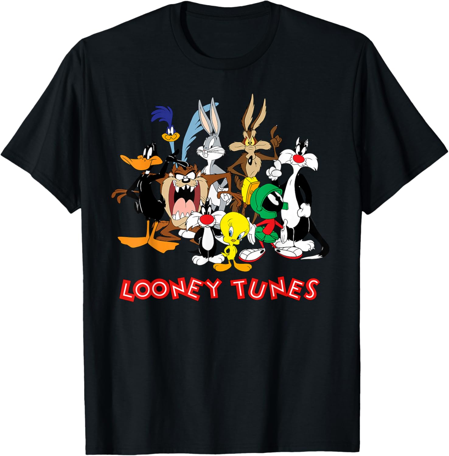 Looney Tunes All Characters T-Shirt - T-Shirt | Black