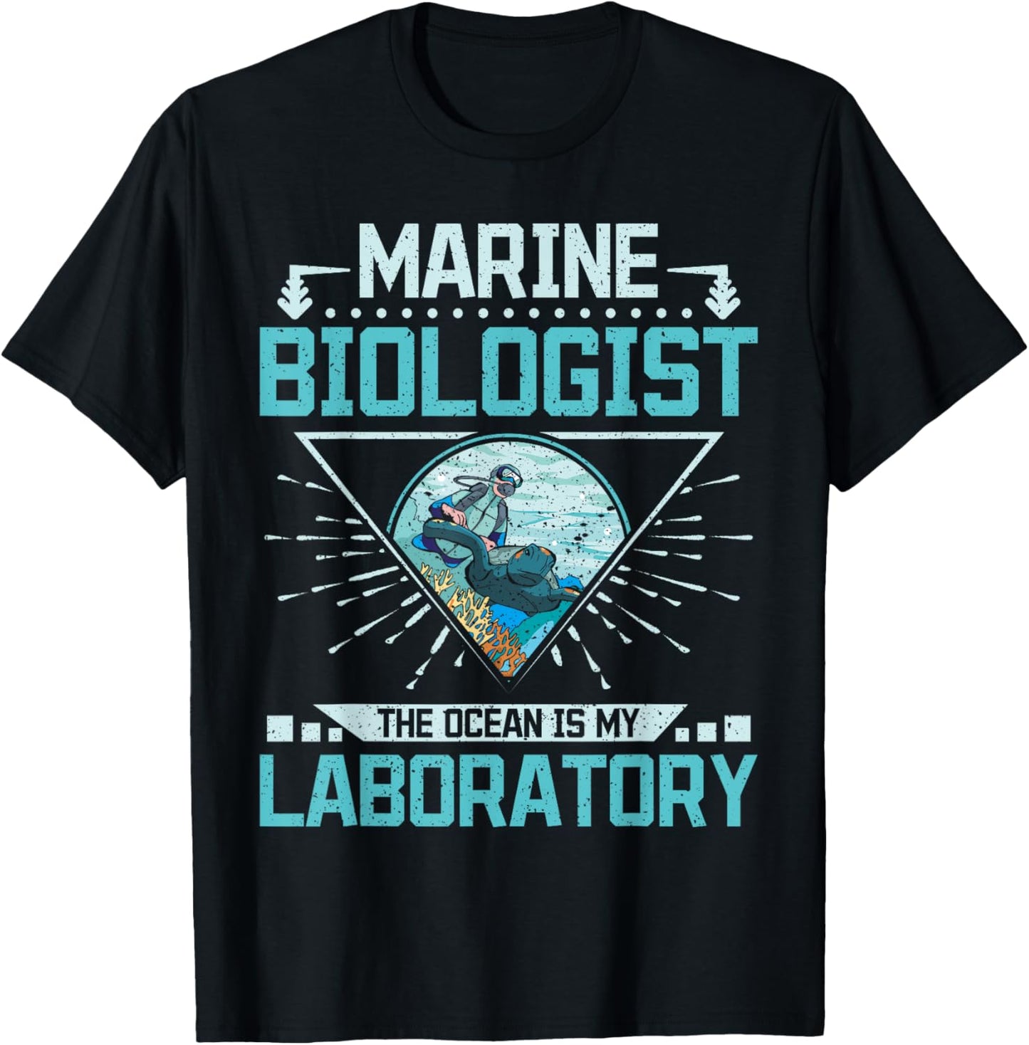 Marine biologist the ocean is my laboratory T-Shirt - T-Shirt | Black