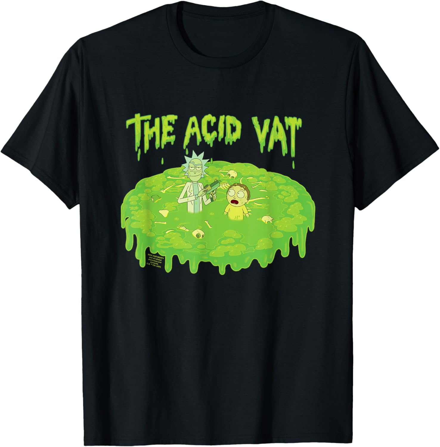 Rick and Morty The Acid Vat T-Shirt - T-Shirt | Black