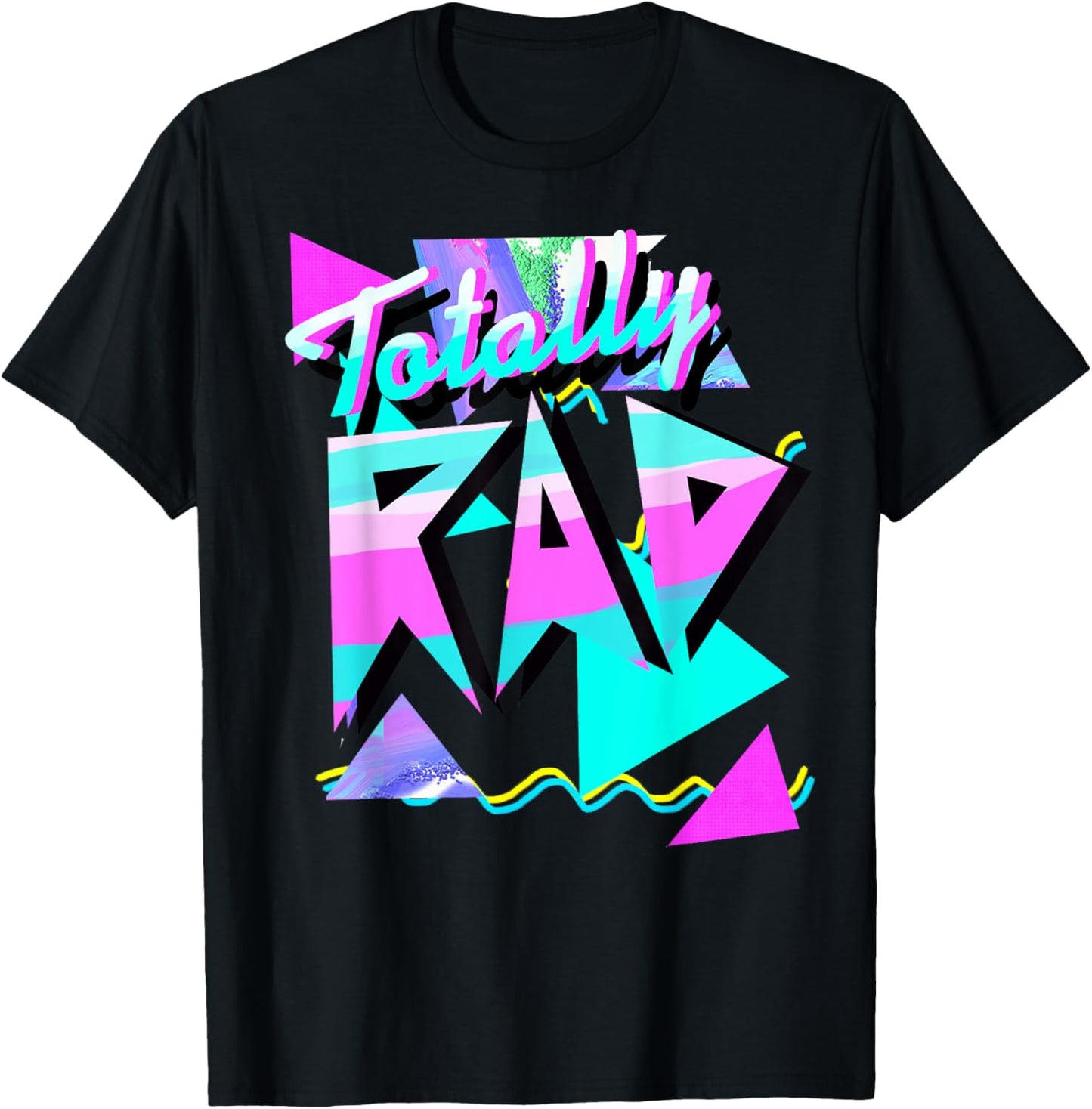 1980's-Style Totally Rad 80s Casual Hipster v.10.1 T-Shirt - T-Shirt | Black