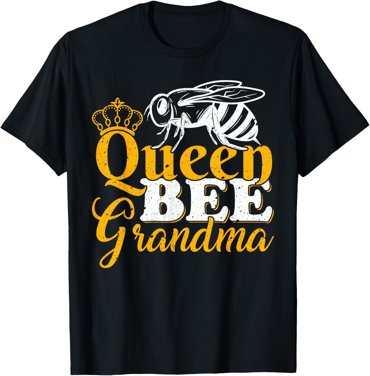 Queen Bee Beekeeper Honey Bees Lover Queen Bee Grandma T-Shirt - T-Shirt | Black