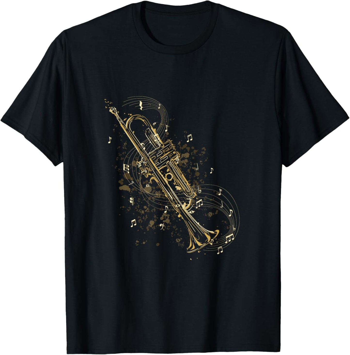 Trumpet Player Vintage Jazz Trumpet Music T-Shirt - T-Shirt | Black