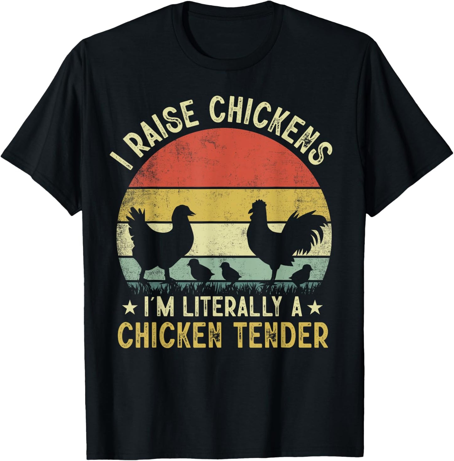 Chicken farmer chicken tender funny women men chicken lover T-Shirt - T-Shirt | Black
