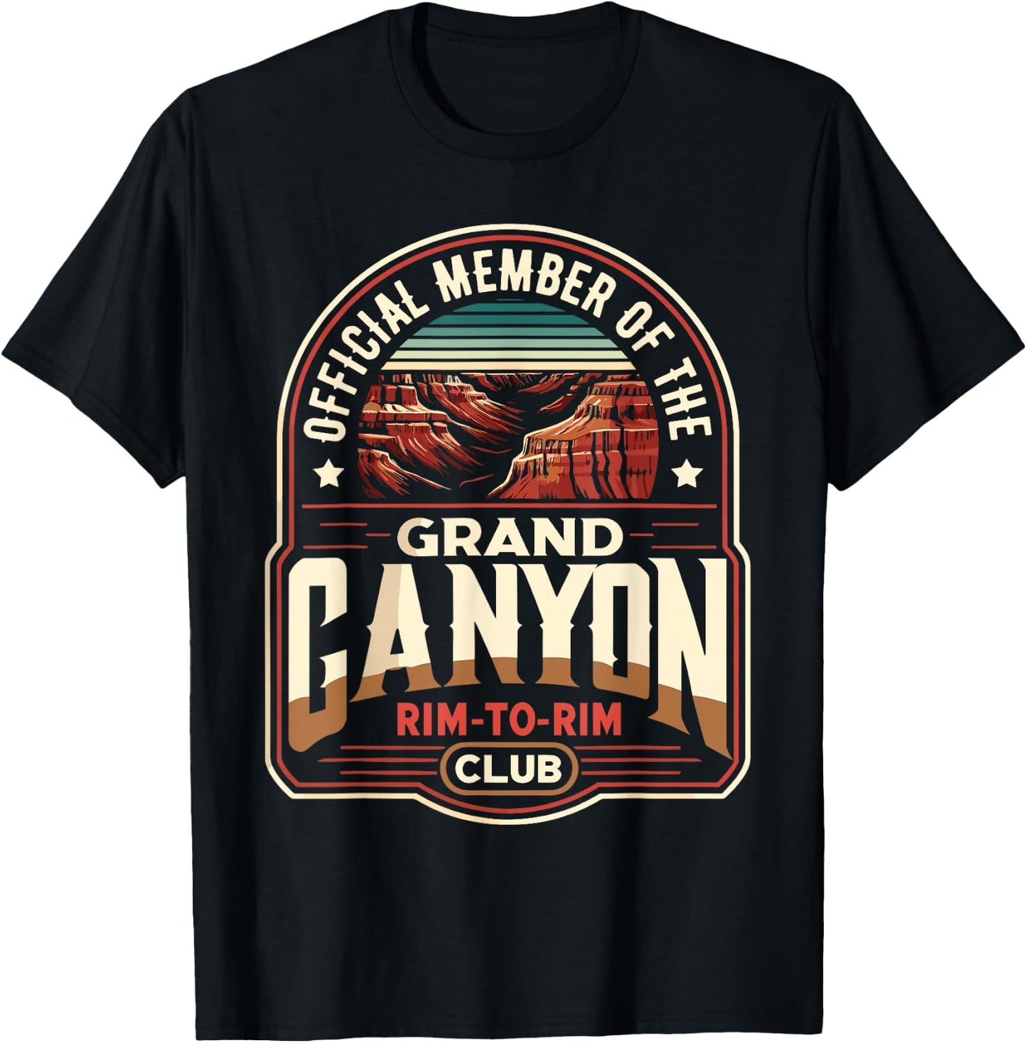 Official Member of the Grand Canyon Rim-to-Rim Club T-Shirt - T-Shirt | Black