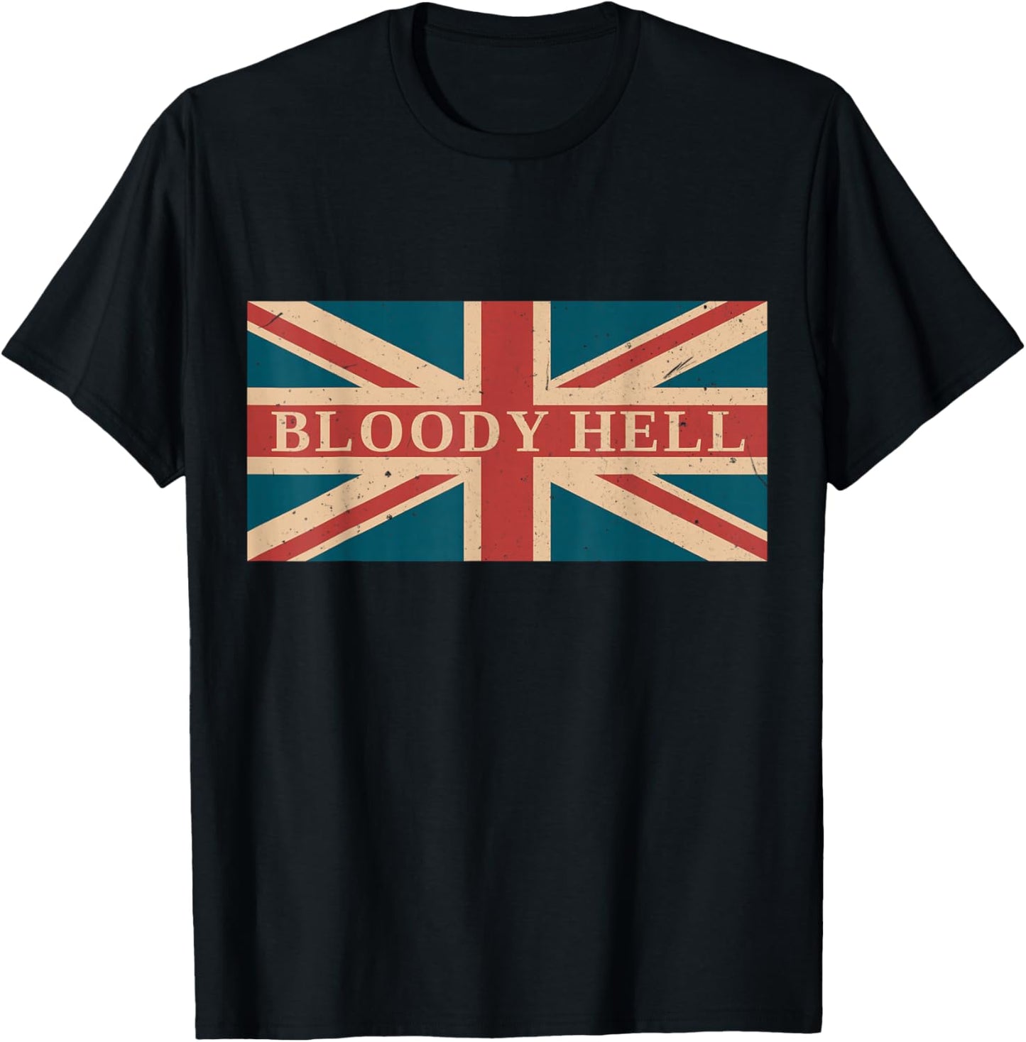 Bloody Hell Funny British Slang England Anglophile T-Shirt - T-Shirt | Black