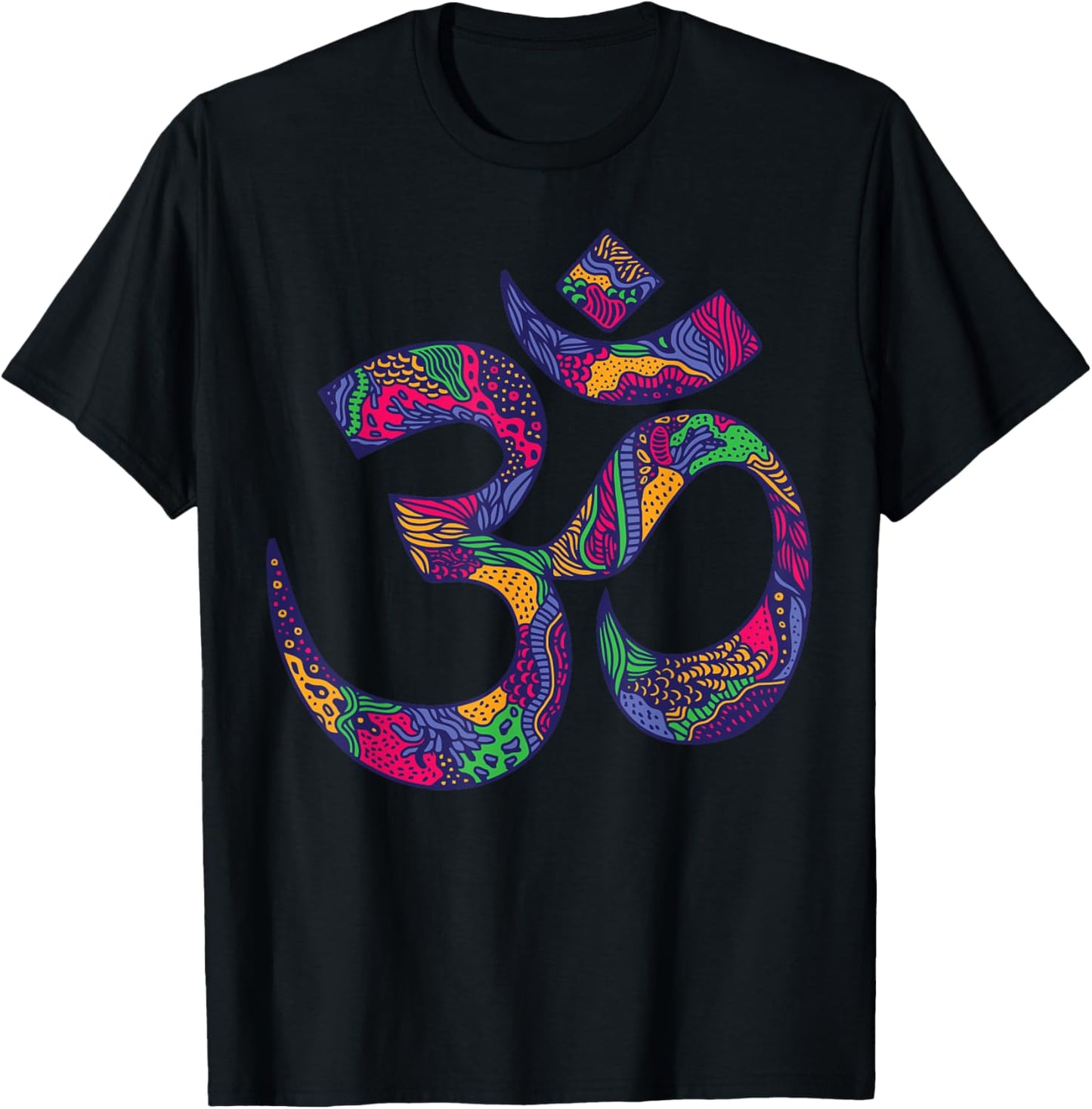 Om Symbol Namaste Aum Ohm Hindu Zen Tantra Yoga Day T-Shirt - T-Shirt | Black