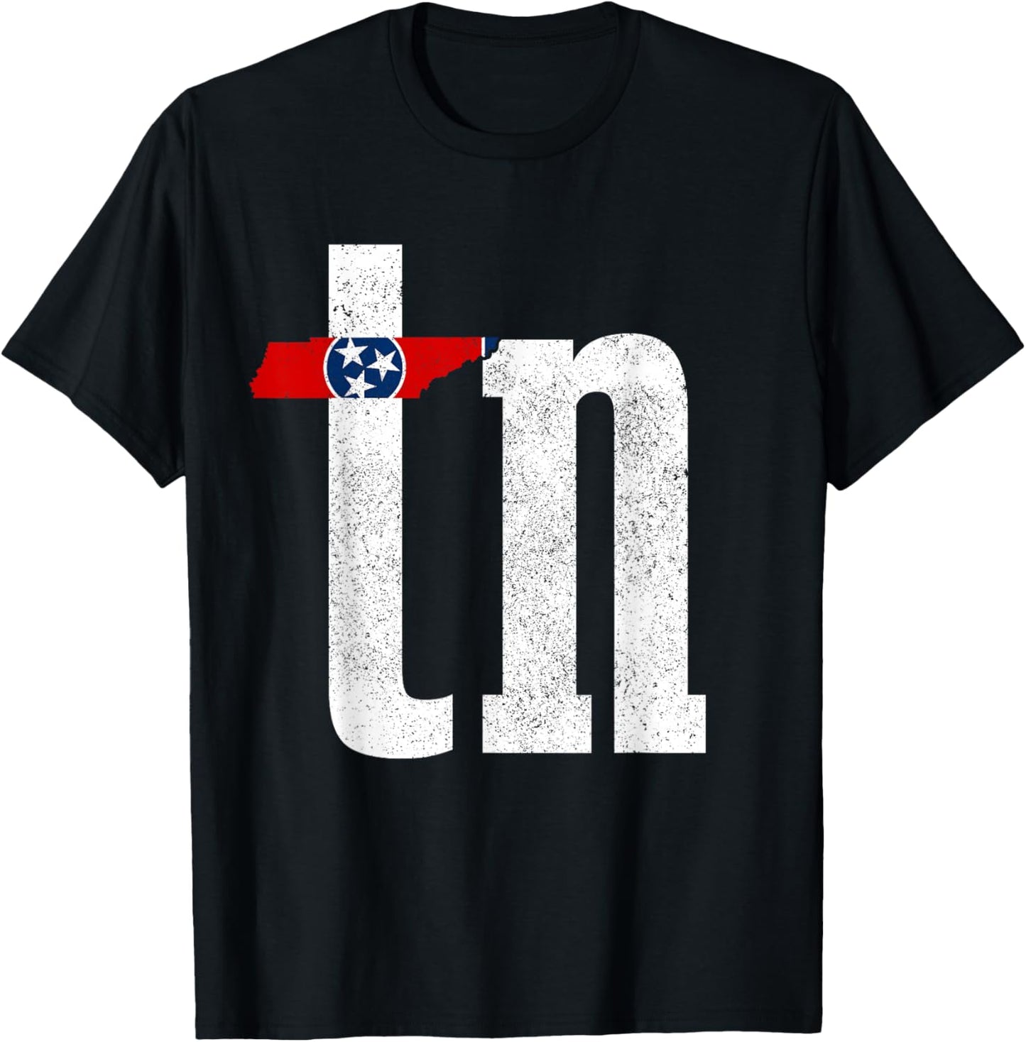 Tennessee Flag TN Pride State Map Nashville Memphis T-Shirt - T-Shirt | Black