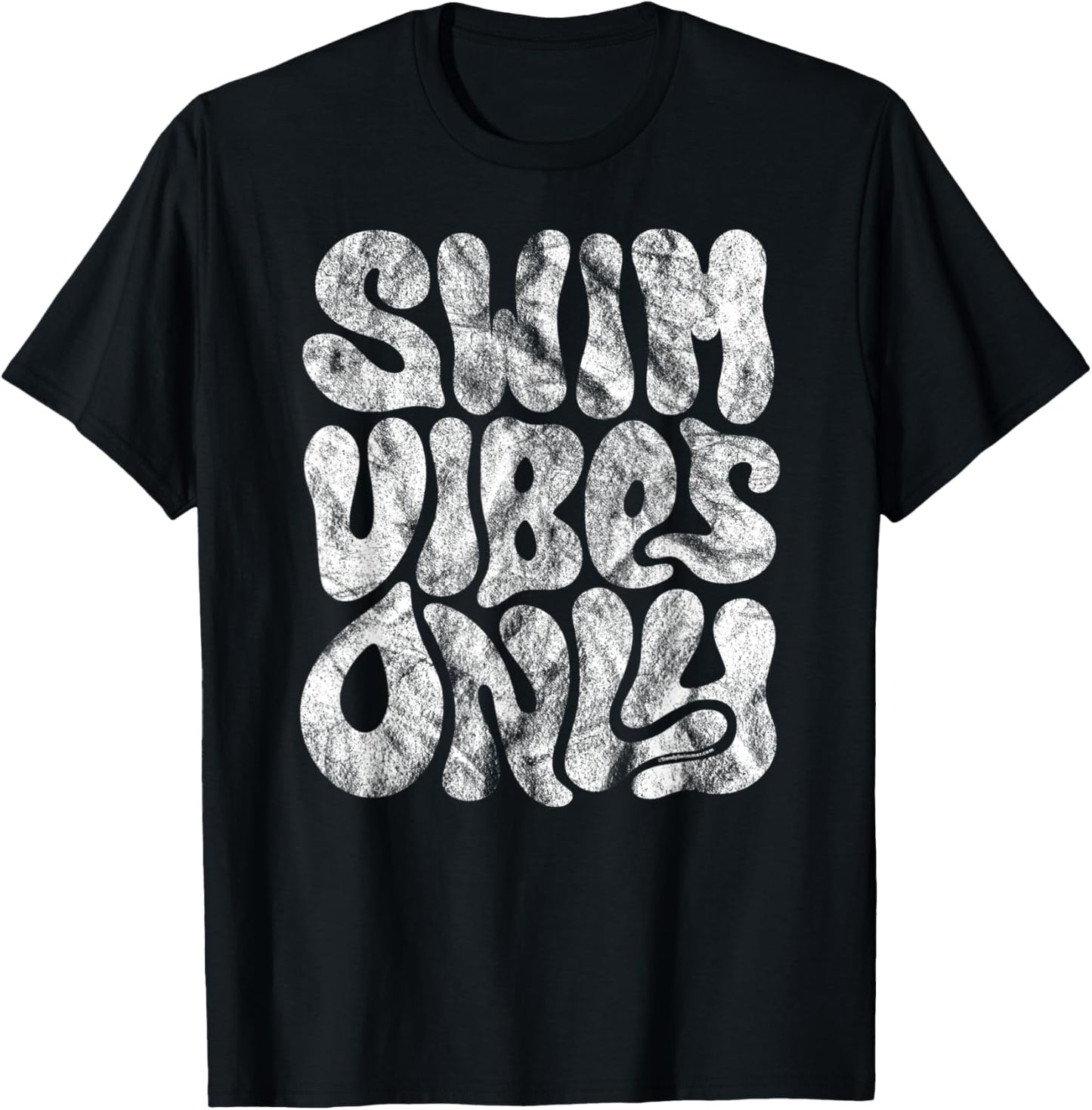 Swim Vibes Only Swimmer T-Shirt - T-Shirt | Black