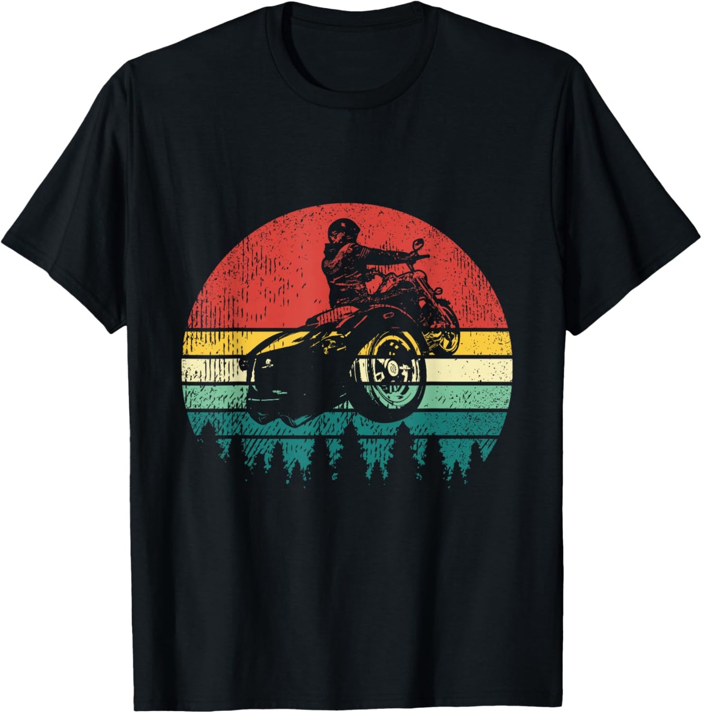 Retro Trike Bike Motorcycle Rider Triker Gift T-Shirt - T-Shirt | Black