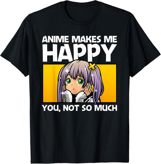 Anime Art Teen Girls Men Anime Merch Anime Lovers Small T-Shirt - T-Shirt | Black
