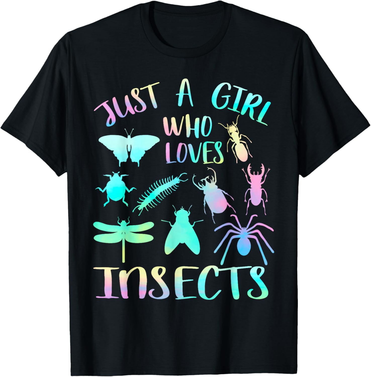 Just a girl who loves insects T-Shirt - T-Shirt | Black