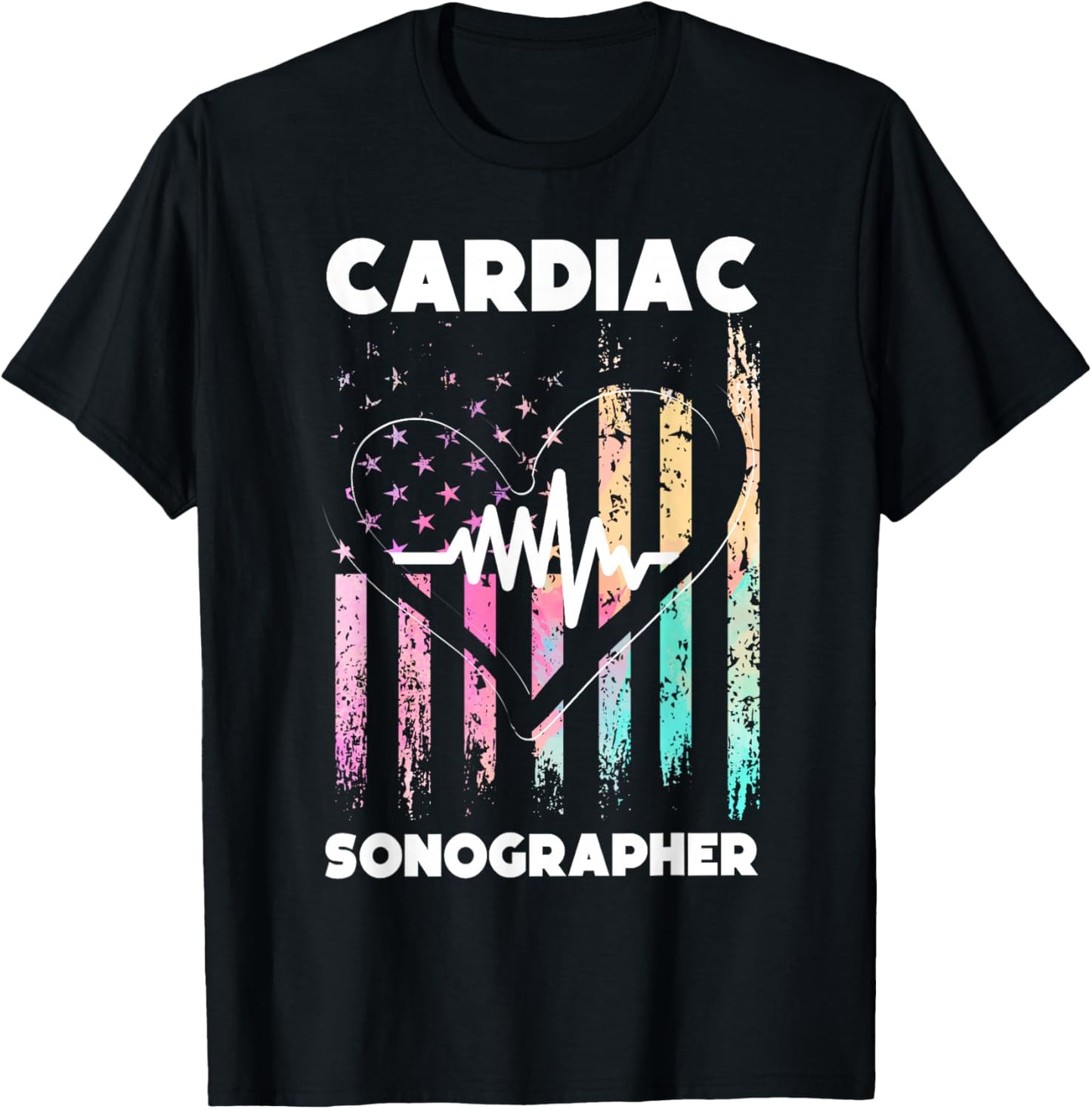 Cardiac Sonographer Echo Tech RDCS T-Shirt - T-Shirt | Black