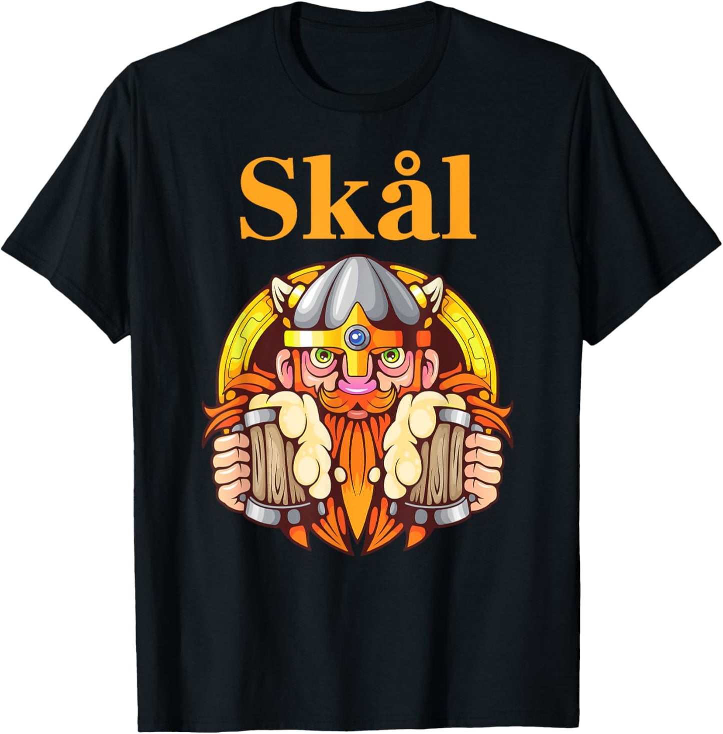 Beer gifts from Sweden Norway Skål T-Shirt - T-Shirt | Black