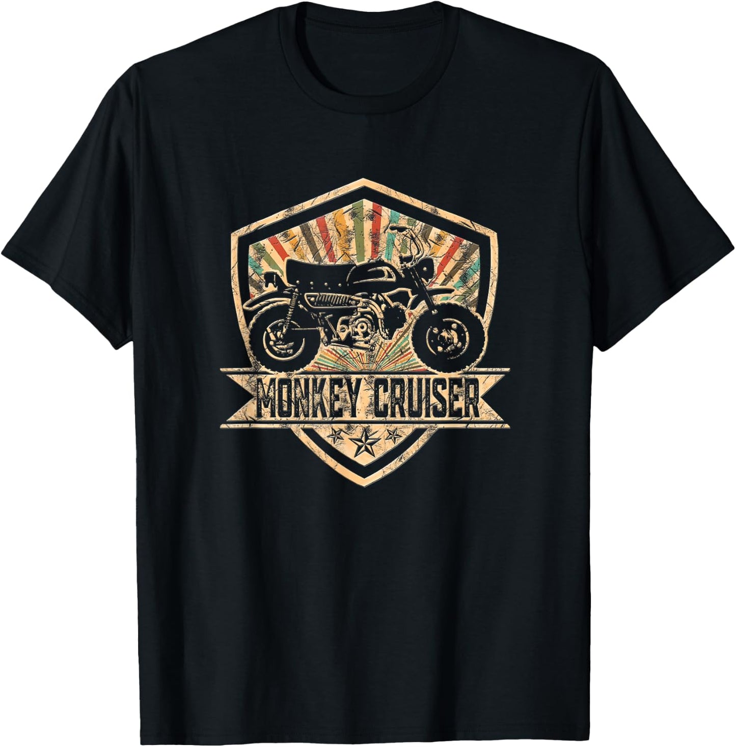 Monkey Z50 Cruiser Moped Motorcycle Japan T-Shirt - T-Shirt | Black