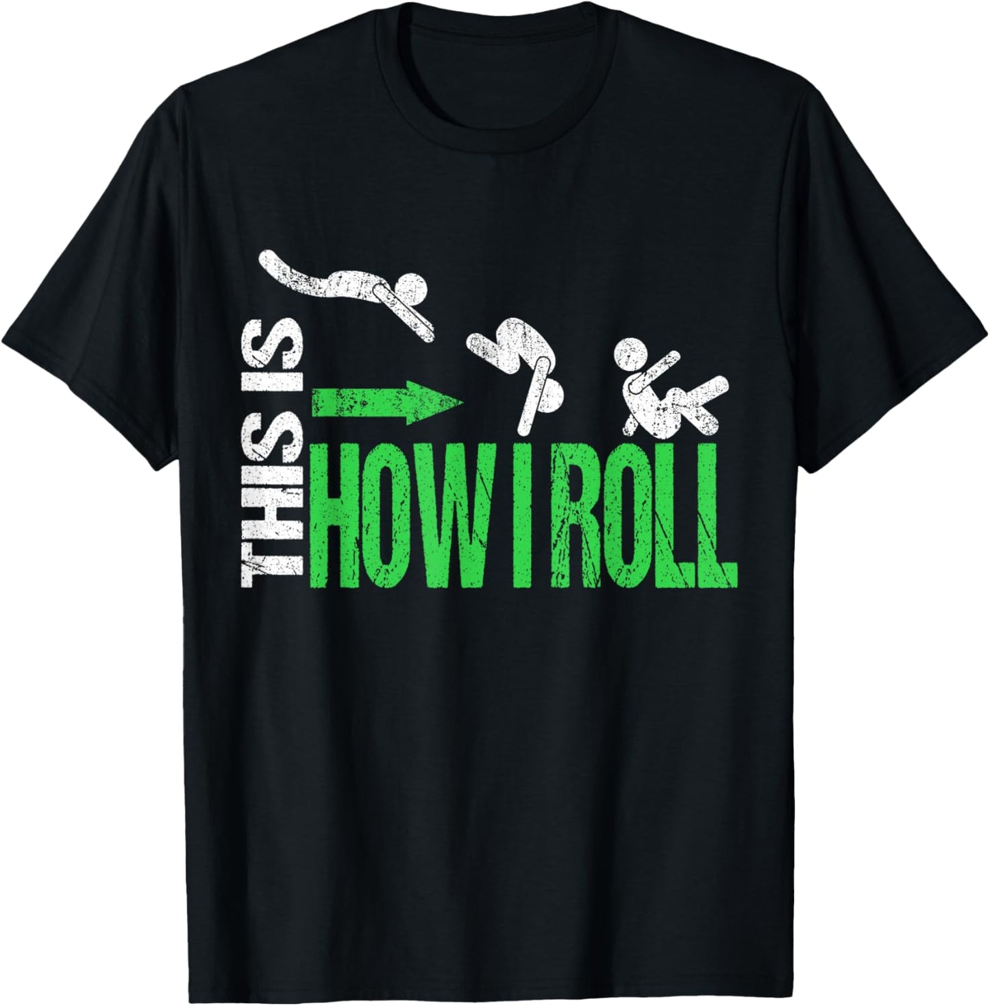 This Is How I Roll Freerunner Pun Cool Parkour Boys Kids Men T-Shirt - T-Shirt | Black
