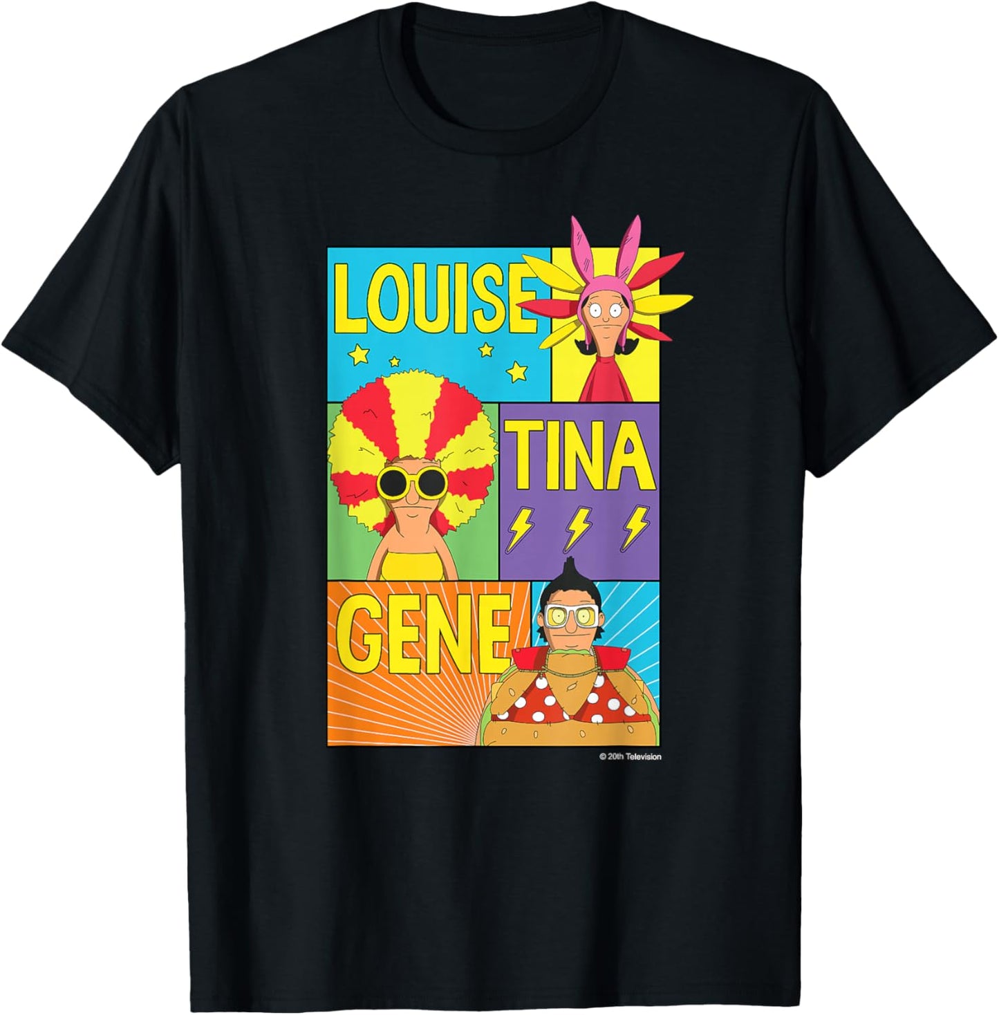 The Bob’s Burgers Movie Louise Tina Gene T-Shirt - T-Shirt | Black