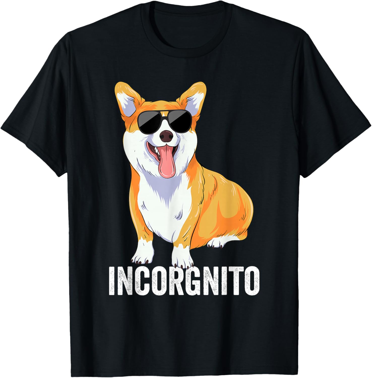 Incorgnito Pembroke Welsh Corgi Dog Lover Funny Corgi Women Kids T-Shirt - T-Shirt | Black