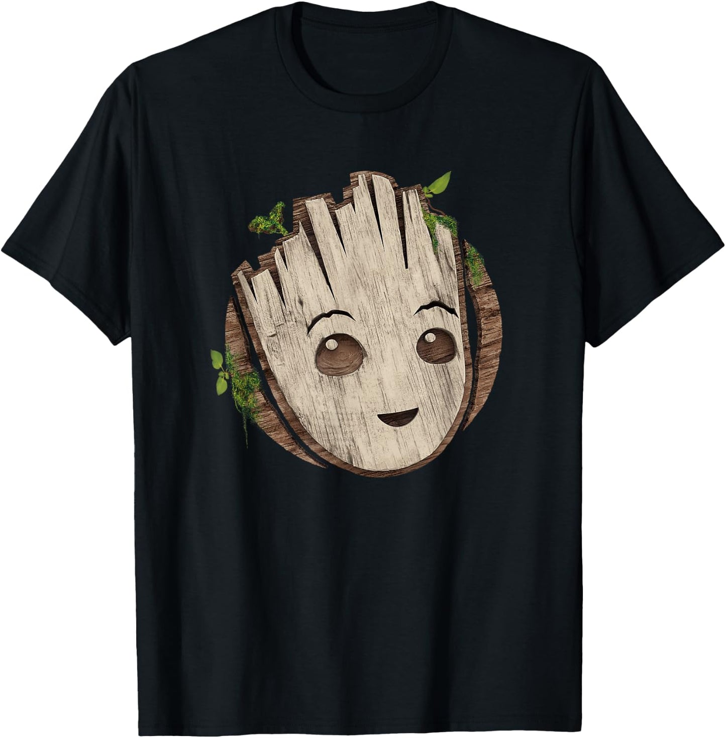 Marvel Studios I Am Groot Baby Face T-Shirt - T-Shirt | Black