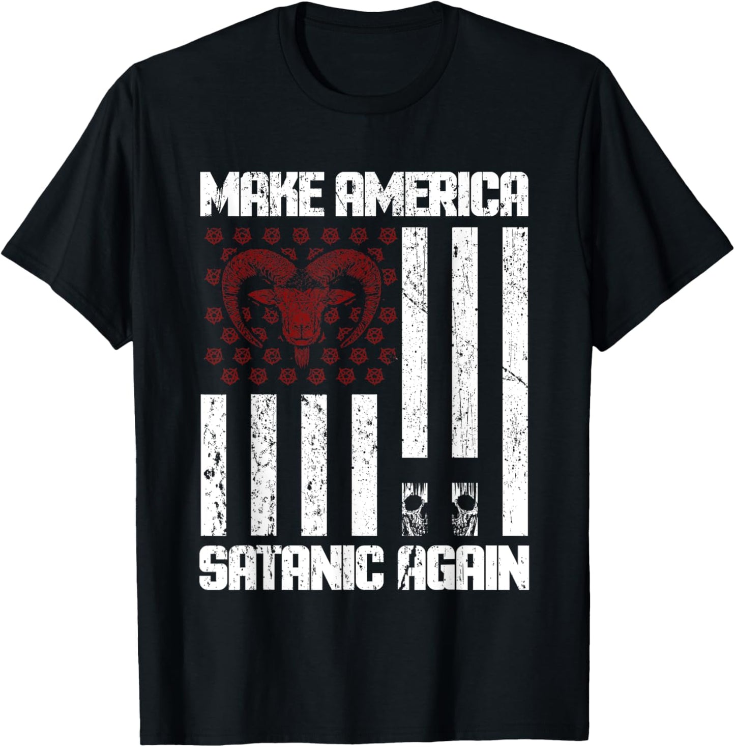 Make America Satanic Again T-Shirt - T-Shirt | Black