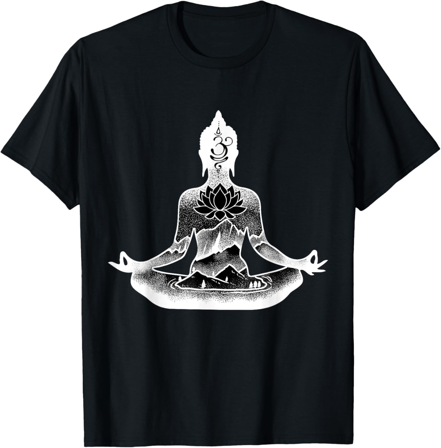 Buddha Namaste Zen Buddhism Buddhist T-Shirt - T-Shirt | Black