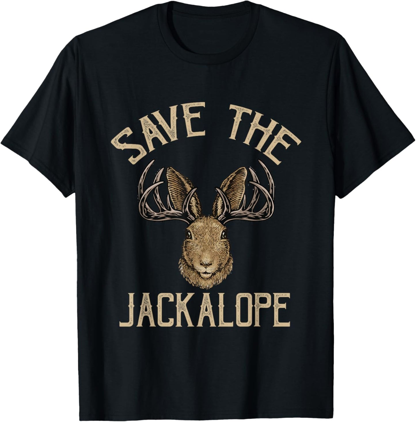 Save the Jackalope, funny design for Jackalope fans T-Shirt - T-Shirt | Black