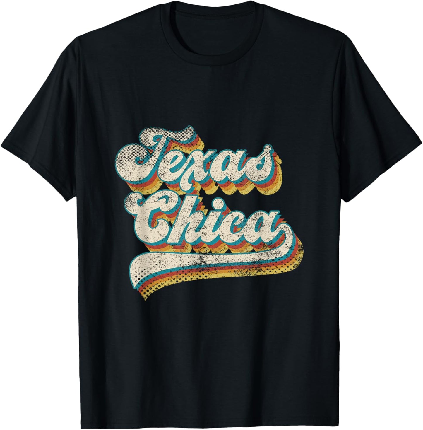 Vintage Texas Chica Retro Texas Chica T-Shirt - T-Shirt | Black