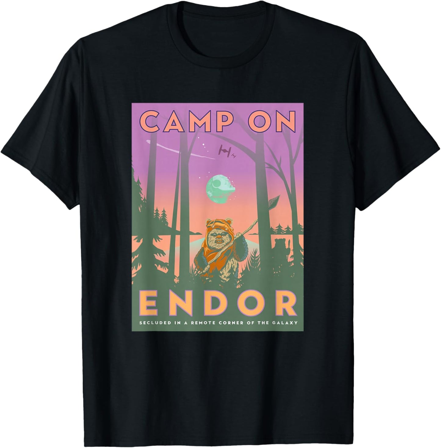 Star Wars Return of the Jedi Camp Endor T-Shirt - T-Shirt | Black