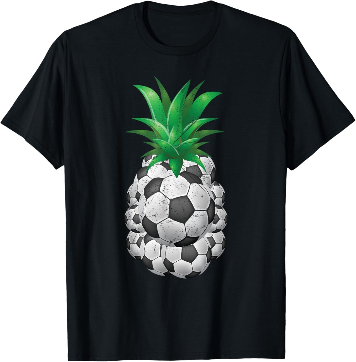 Funny Sarcastic Hawaiian Aloha Beach Pineapple Soccer Women Kids T-Shirt - T-Shirt | Black