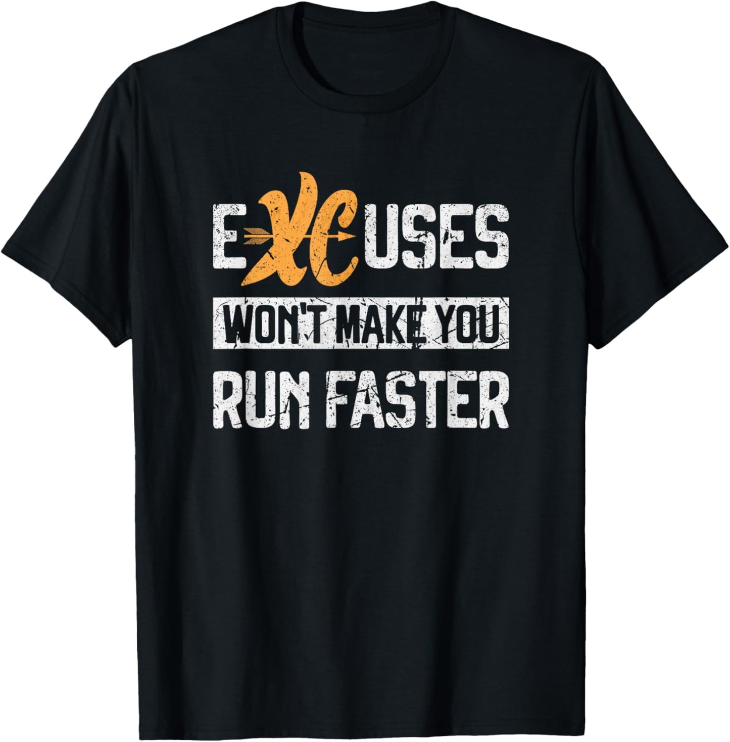 Cross Country Running Excuses Track and Field T-Shirt - T-Shirt | Black