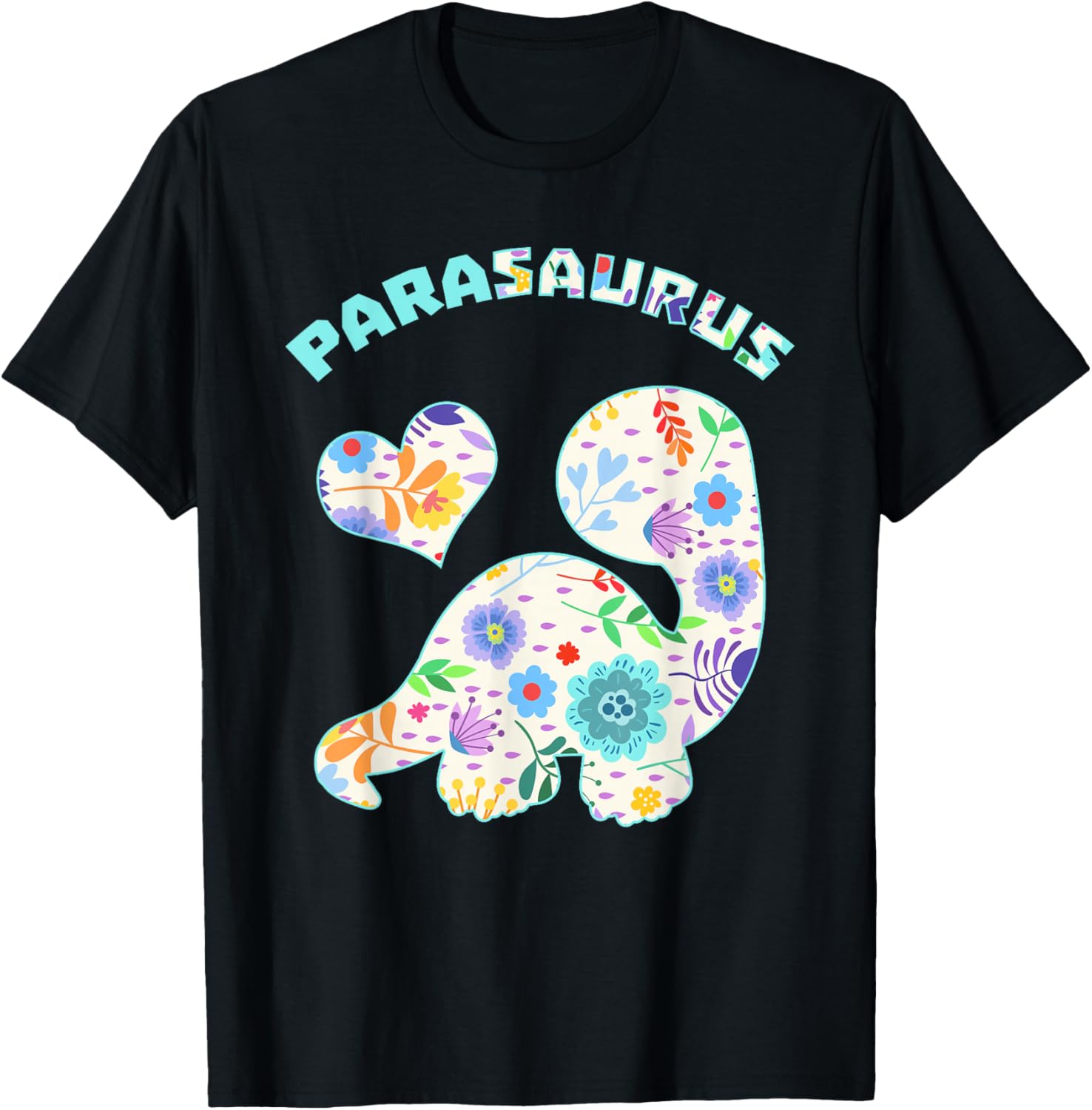 Parasaurus Paraprofessional Paraeducator Dinosaur Lover Small T-Shirt - T-Shirt | Black