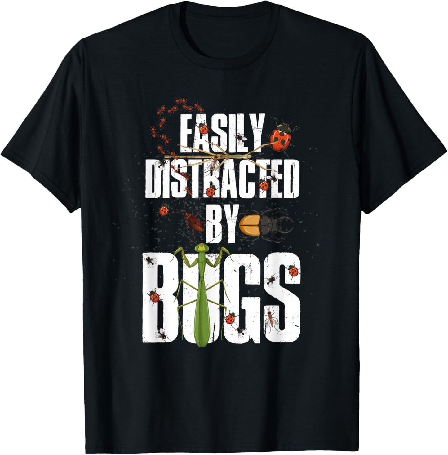 Insect Collector Entomologist Biology Funny Beetle T-Shirt - T-Shirt | Black