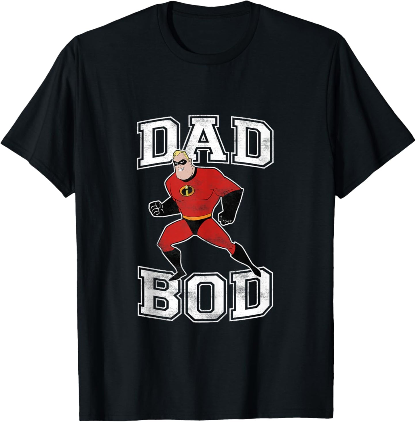 Disney Pixar Incredibles Mr. Incredible Dad Bod Portrait T-Shirt - T-Shirt | Black