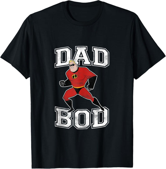 Disney Pixar Incredibles Mr. Incredible Dad Bod Portrait T-Shirt - T-Shirt | Black