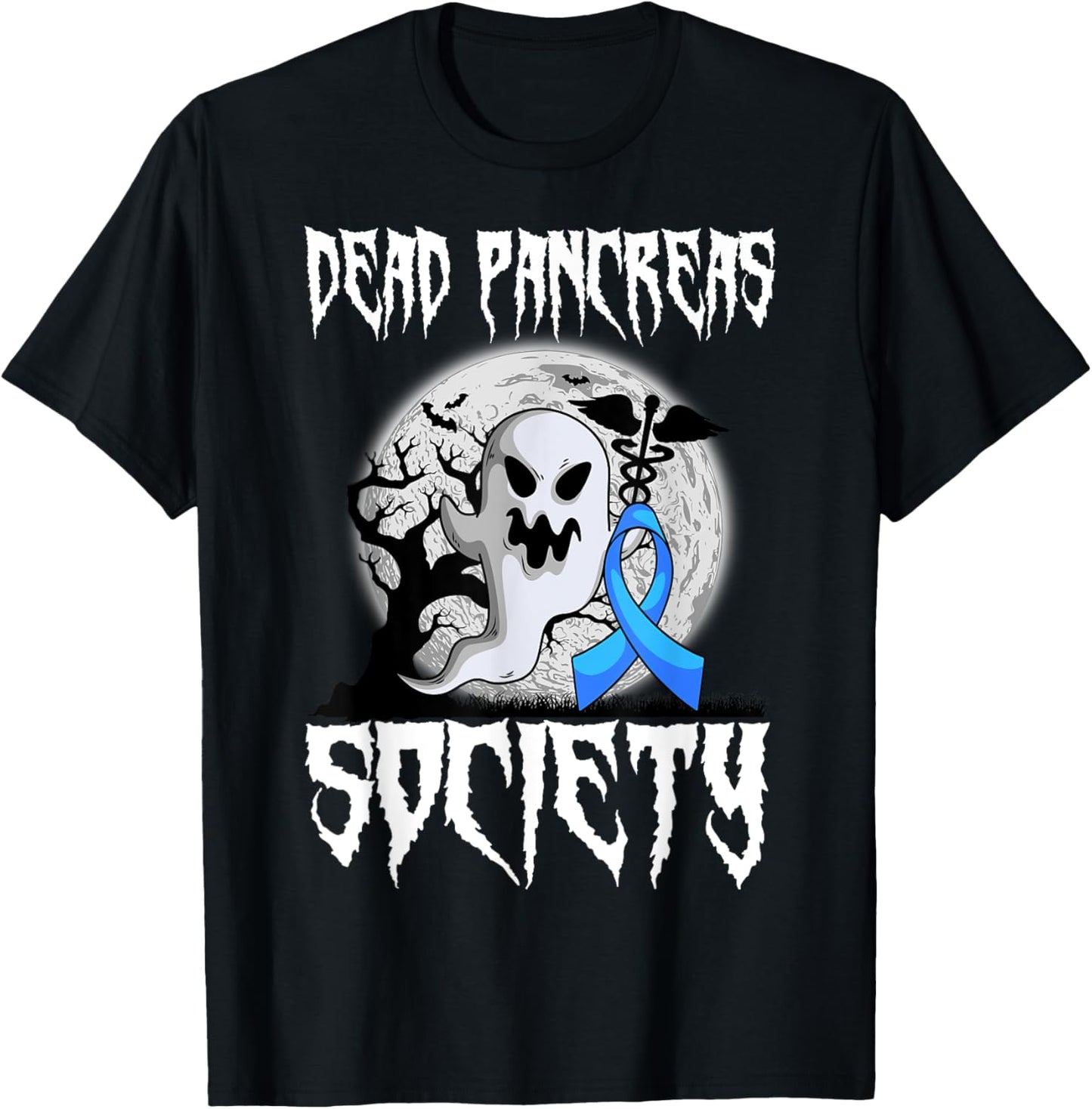 Dead Pancreas Society Diabetes Halloween Diabetic Party T-Shirt - T-Shirt | Black