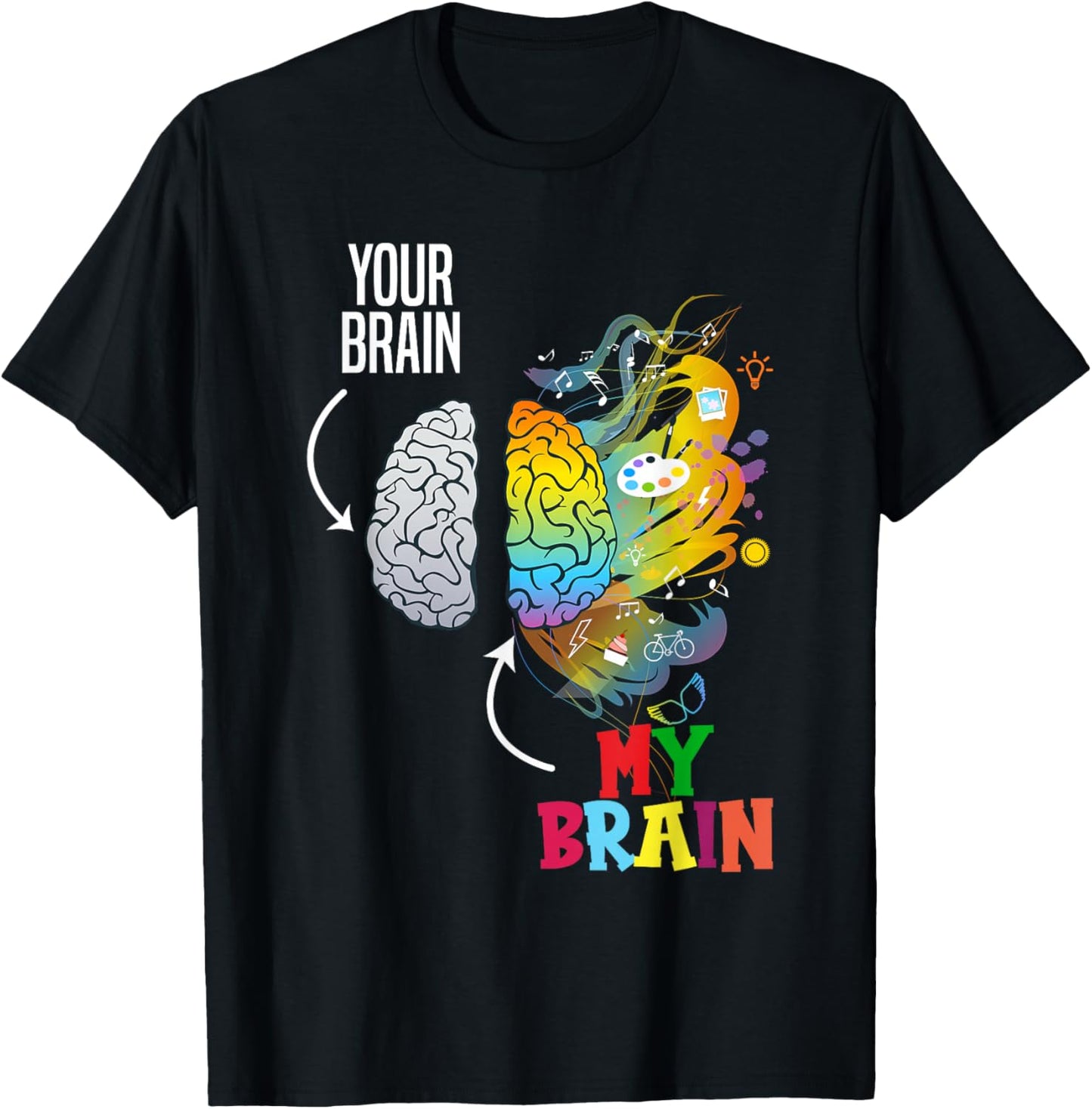 Tourette's Syndrome Brain Tourette Syndrome T-Shirt - T-Shirt | Black