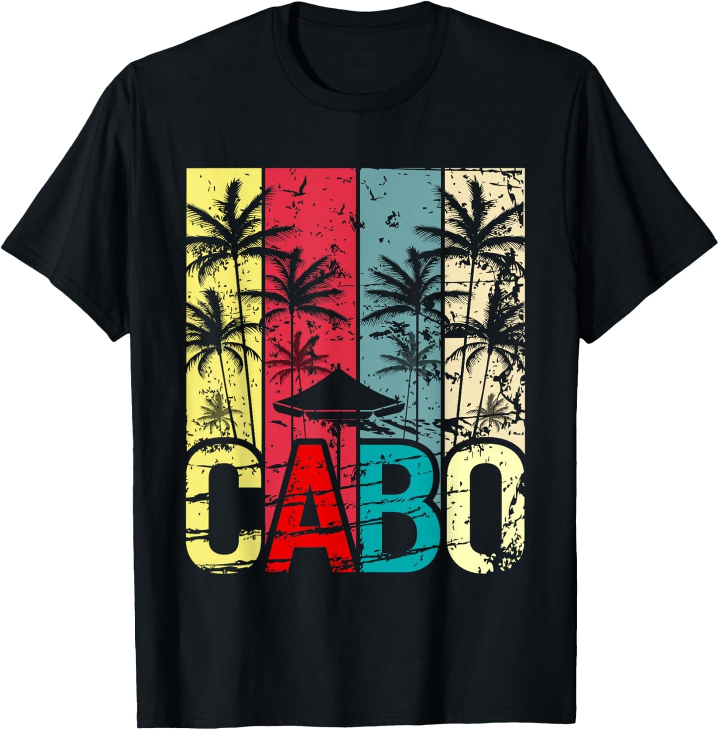 Retro Cabo San Lucas Cabo Mexico Souvenirs T-Shirt - T-Shirt | Black