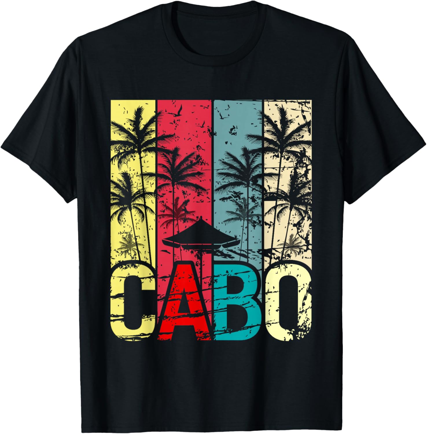 Retro Cabo San Lucas Cabo Mexico Souvenirs T-Shirt - T-Shirt | Black